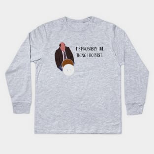 The Office "Kevin's Chili" Quote Kids Long Sleeve T-Shirt